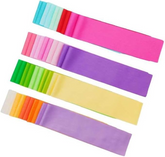 CraftsFabrics, 100 % Baumwolle, 40 Stück Jelly-Roll-Stoff, 6,5 x 50 cm, vorgeschnittener Rollenstoff, einfarbig, Patchwork-Bündel für Heimwerker, Nähen, Kunsthandwerk